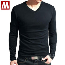 Load image into Gallery viewer, high-elastic cotton t-shirts men&#39;s long sleeve