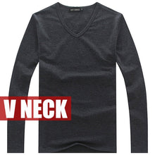 Load image into Gallery viewer, high-elastic cotton t-shirts men&#39;s long sleeve