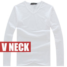 Load image into Gallery viewer, high-elastic cotton t-shirts men&#39;s long sleeve