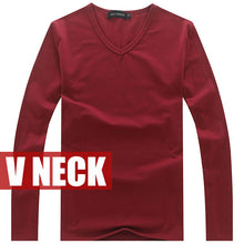 Load image into Gallery viewer, high-elastic cotton t-shirts men&#39;s long sleeve