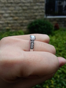 Rose Gold Solitaire Rhinestones