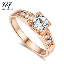 Load image into Gallery viewer, Rose Gold Solitaire Rhinestones