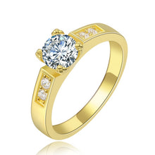 Load image into Gallery viewer, Rose Gold Solitaire Rhinestones