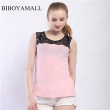 Load image into Gallery viewer, Lace Chiffon Blouse Pink/Red