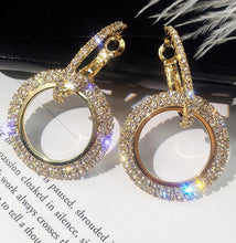Load image into Gallery viewer, New Crystal Earrings Round Gold And Silver Earring